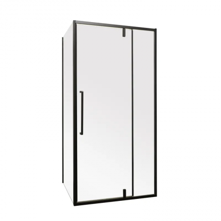 Душова кабіна BEVEL SC01-120x80x195-TR без піддону, прозоре скло 6мм, BLACK (MI6872)